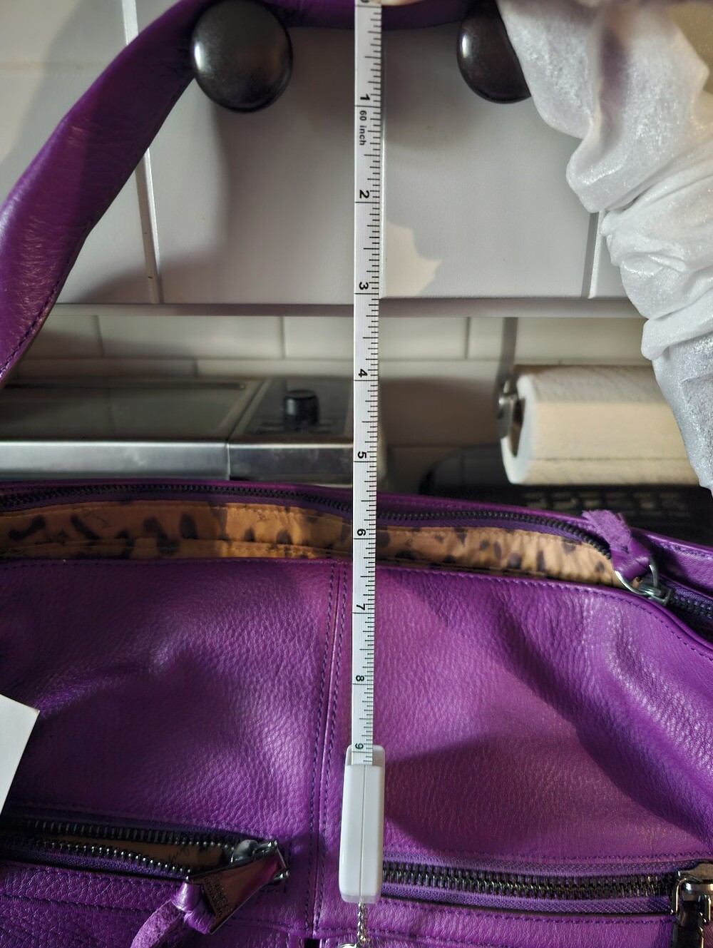 AIMEE KESTENBERG Purple Leather Shoulder Bag - NEW OLD STOCK - Picture 16 of 16